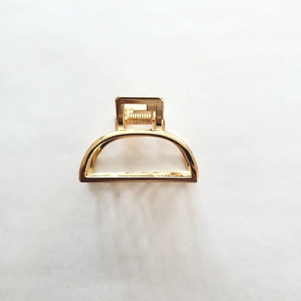 Gold Tone Metal Hair Claw Hair Clip
